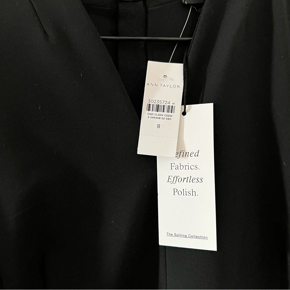 Womens 3/4 sleeve black belted dress. New with tags. - Picture 2 of 2
